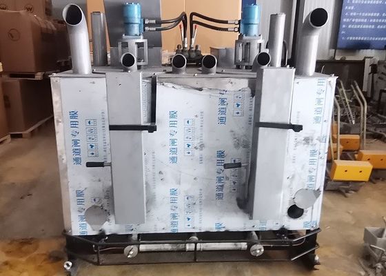 1000kg Máy sưởi nhiệt nhựa đường đánh dấu nồi hơi 2 thùng