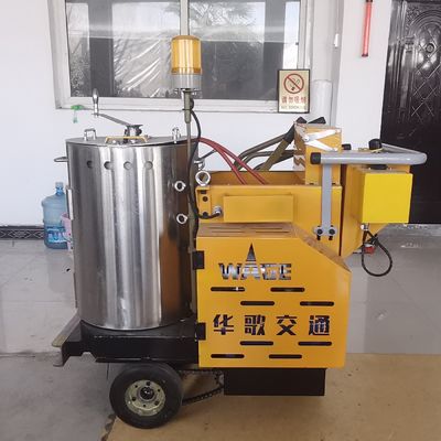 Máy sơn đường cong thermoplastic với chiều rộng đường 20cm và máy pha 12kg chạy bằng pin