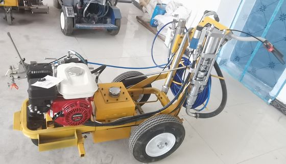 Máy phun không khí đường vỉa hè Dải đường thiết bị đánh dấu đường màu lạnh súng đơn