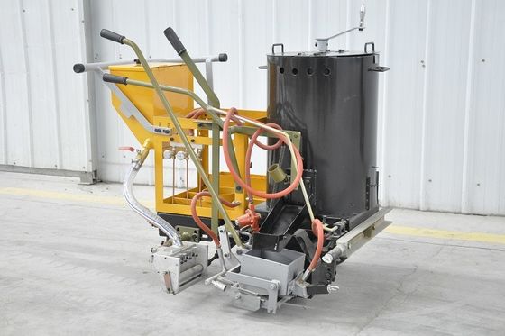 Chó đẩy Máy đánh dấu đường thermoplastic 100- 500mm đường rộng