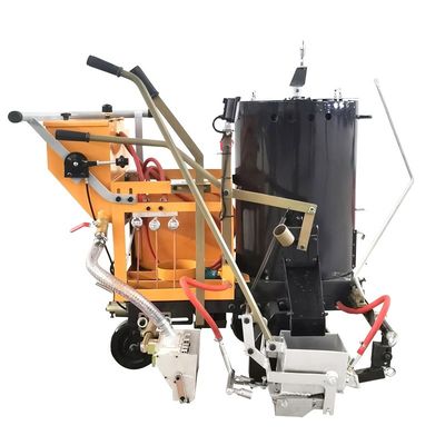 Hệ thống dẫn động thủy lực hoặc điện Người đẩy Máy đánh dấu đường thermoplastic- 120kg Tank