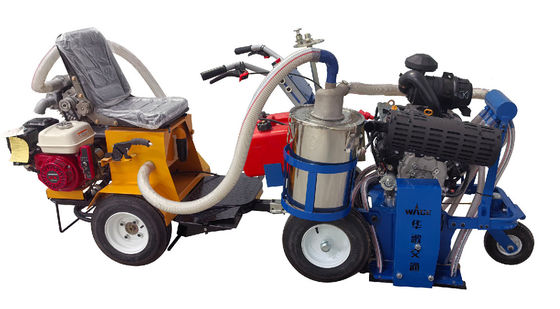 Máy loại bỏ đánh dấu đường nghiền PCD với tái chế hút